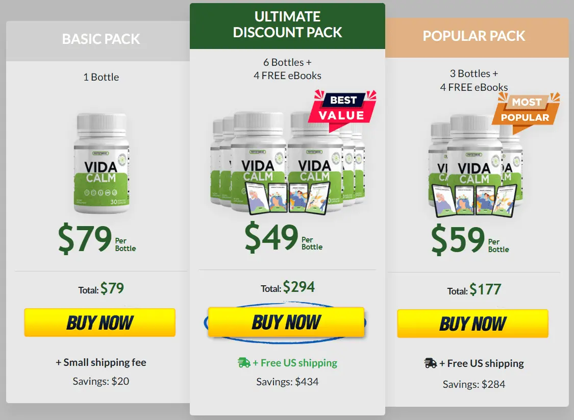 vidacalm price